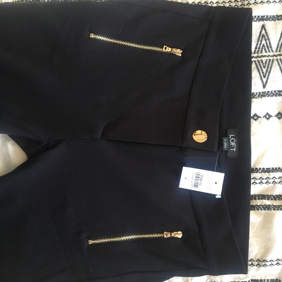 NWT Loft Olive Green & Black dress leggings - Picture 5 of 8